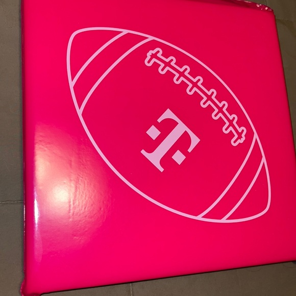 T-Mobile Tuesdays set of 2 Football Themed Stadium Seat Cushions, New, pink - Picture 3 of 11